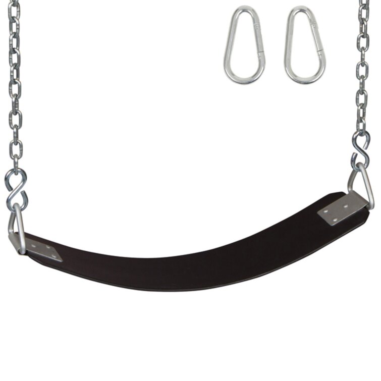 Swing Set Stuff Commercial Polymer Belt Seat with Chains and Hooks ...