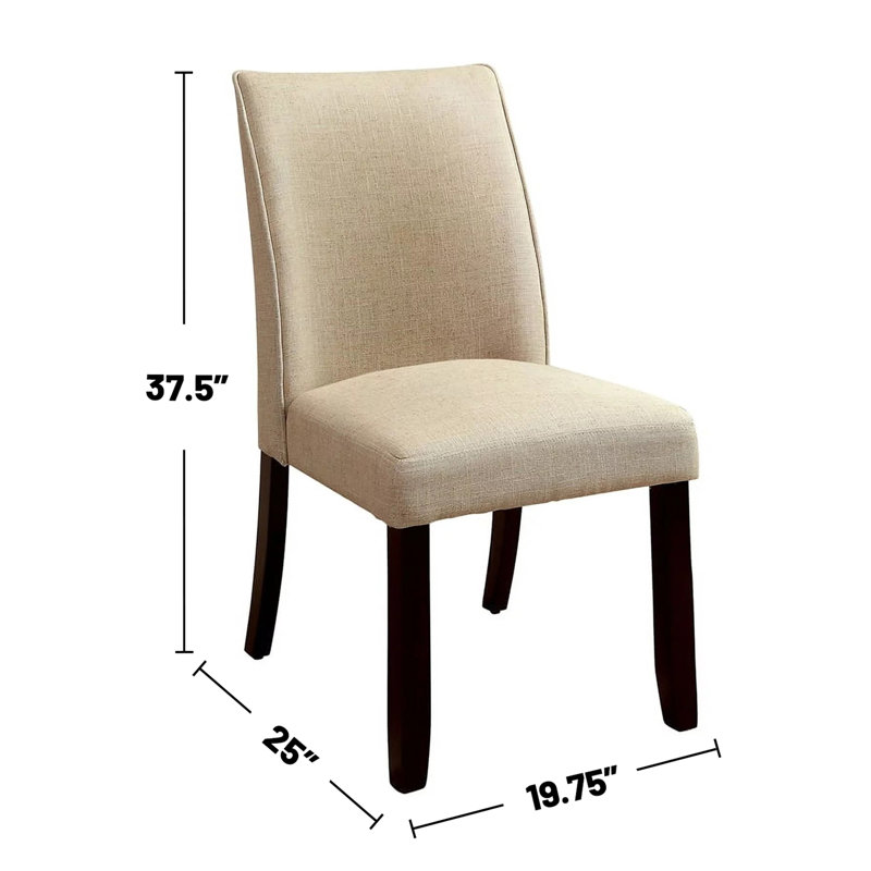Chaises d'appoint rembourrées en tissu