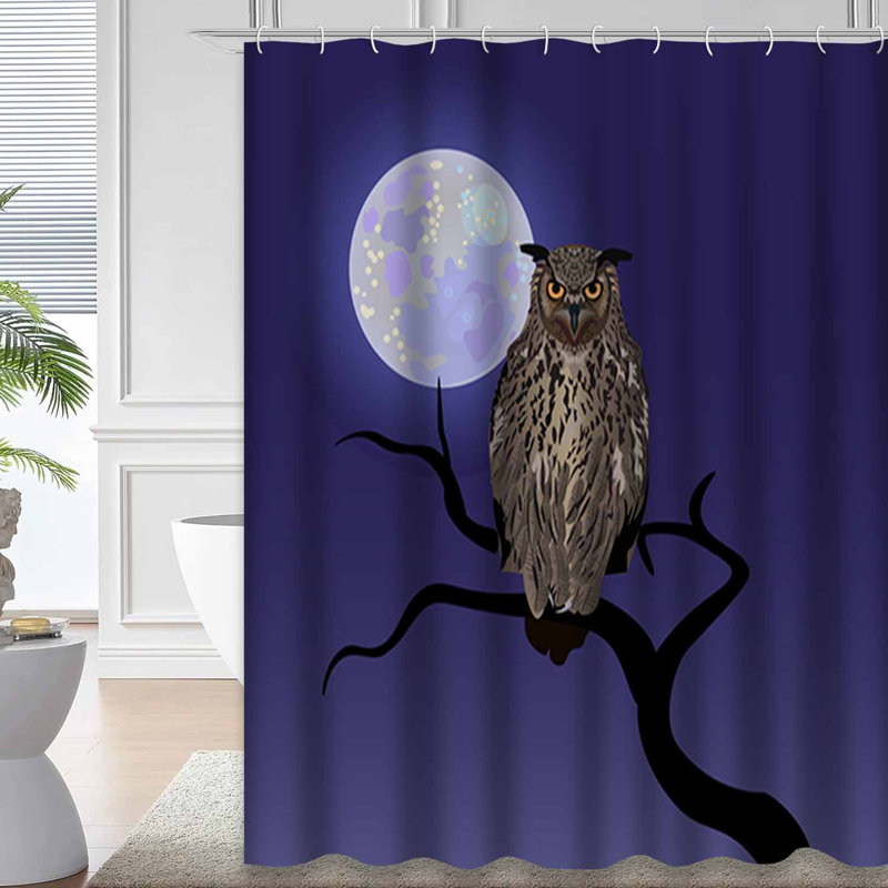 Rideau de douche Owl Tree, L 72 po x l 84 po