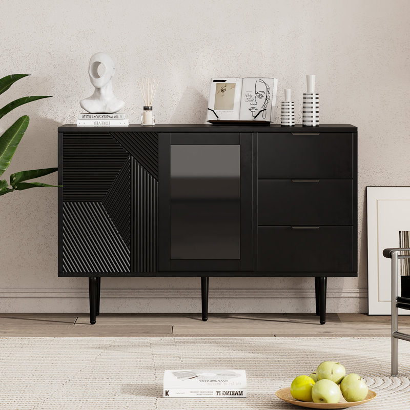 120 cm W Sideboard, Black