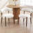 Modern Upholstered Side Dining Chairs With Curved Backrest, With Solid Wood Frame, For Dining Room/Living Room-963464324-963464379