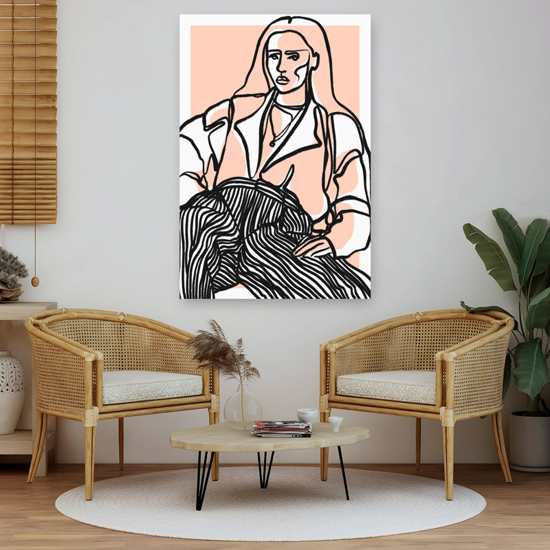 Reproduction d'art mural contemporain «Do you souvenir», 60" H x 40" W
