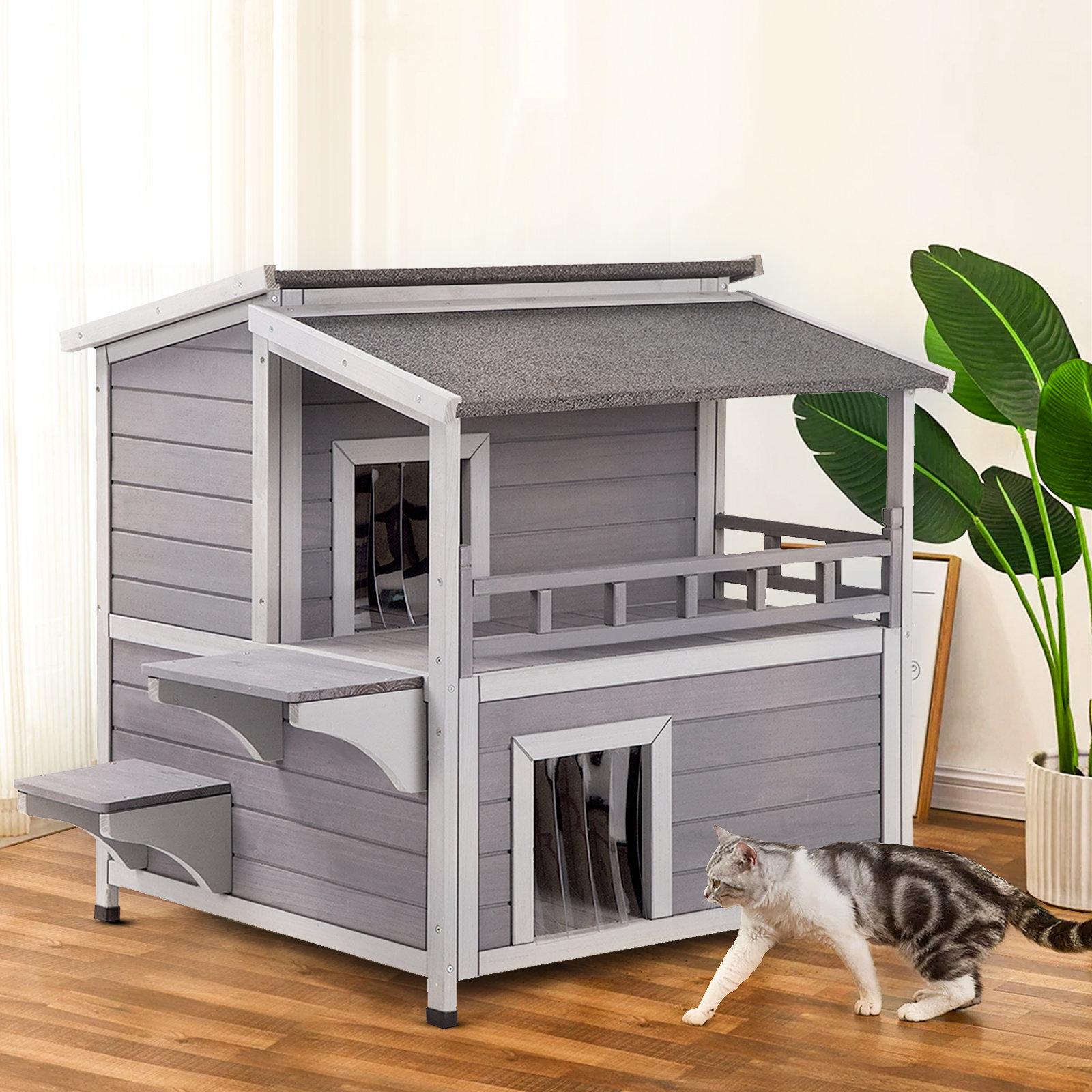 Tucker Murphy Pet™ Nueva Outdoor Cat House & Reviews Wayfair Canada