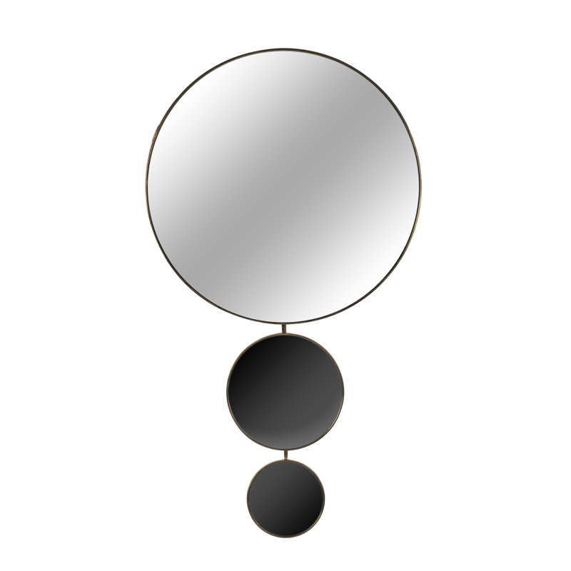 Oakland Beveled Mirror, Brass/Black