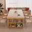 Bureau rectangulaire en bois massif Burlywood-1120988066
