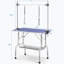 Table de toilettage rectangulaire 46 po pour chien et chat avec bras et pinces réglables Grande table de toilettage pour animaux