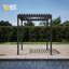 Pergola à structure en acier 80S avec toit à persiennes réglable-102977764-102025445