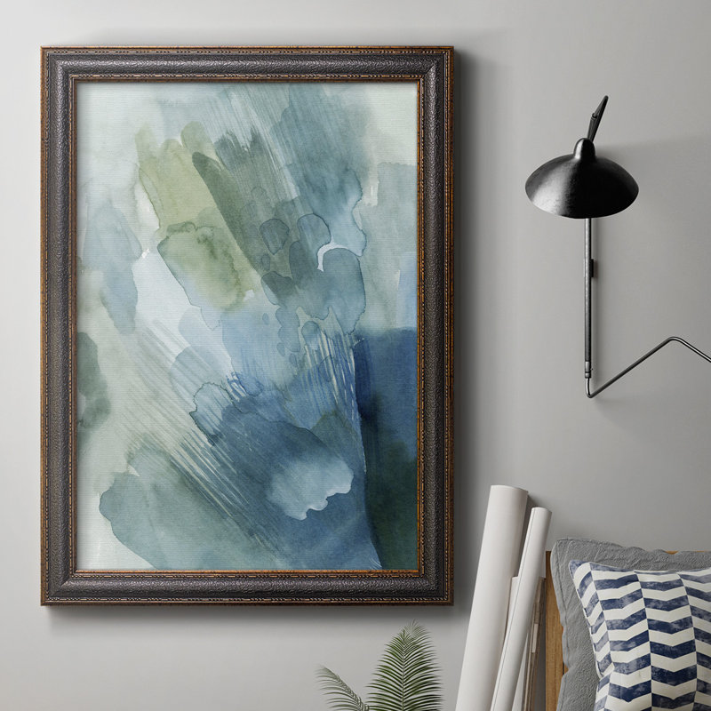 Toile encadrée de qualité supérieure River Gleam II - prête à être accrochée, H 27 po x l 18 po x P 2,5 po