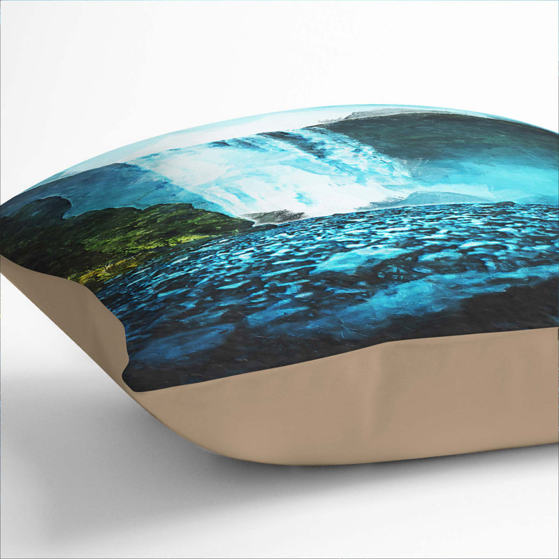 Square Throw Cushion, Stone, 40cm H x 40cm W x 15cm D