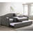 Tremont Grey Upholstered Twin Daybed With Trundle