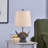 19"  Highland Cow Head Table Lamp