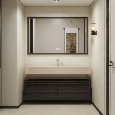 Retro high-end and simple bathroom cabinet