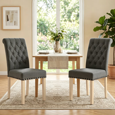 Chaises de salle à manger rembourrées Amby