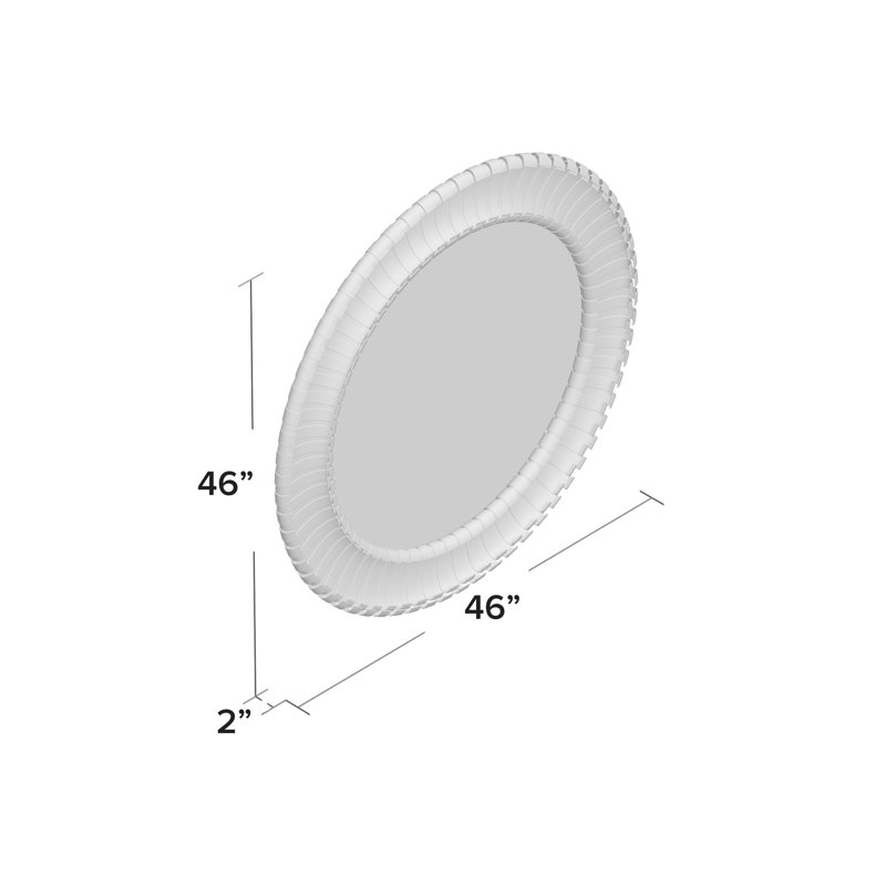 Metal Flat Wall Mirror