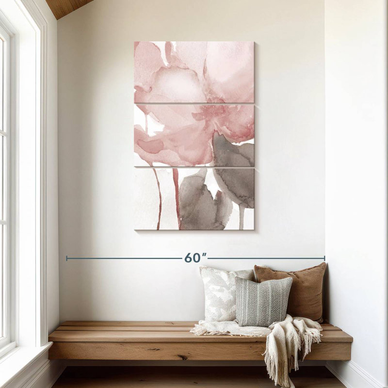 Avery Blush Bloom II, H 45 po x l 28 po