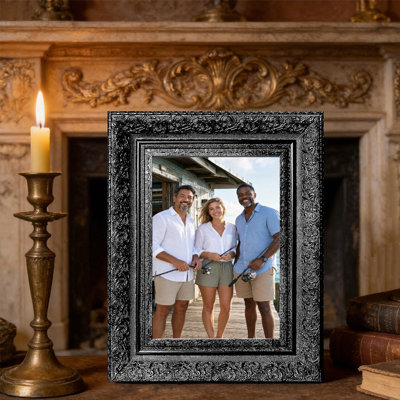 Cadre de table noir 3 pièces 11 po x 14 po avec style galerie