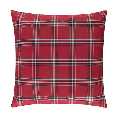 Housse de coussin S&G Rouge Royal Plaid