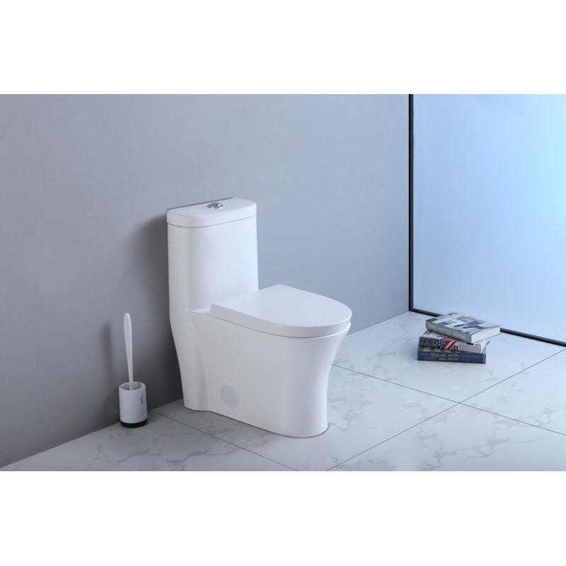 Toilette une pièce à double chasse Wodan (siège inclus)