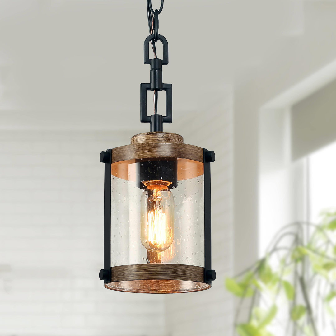 Kinman 1 - Light 6" Wide Single Cylinder Mini Pendant Union Rustic