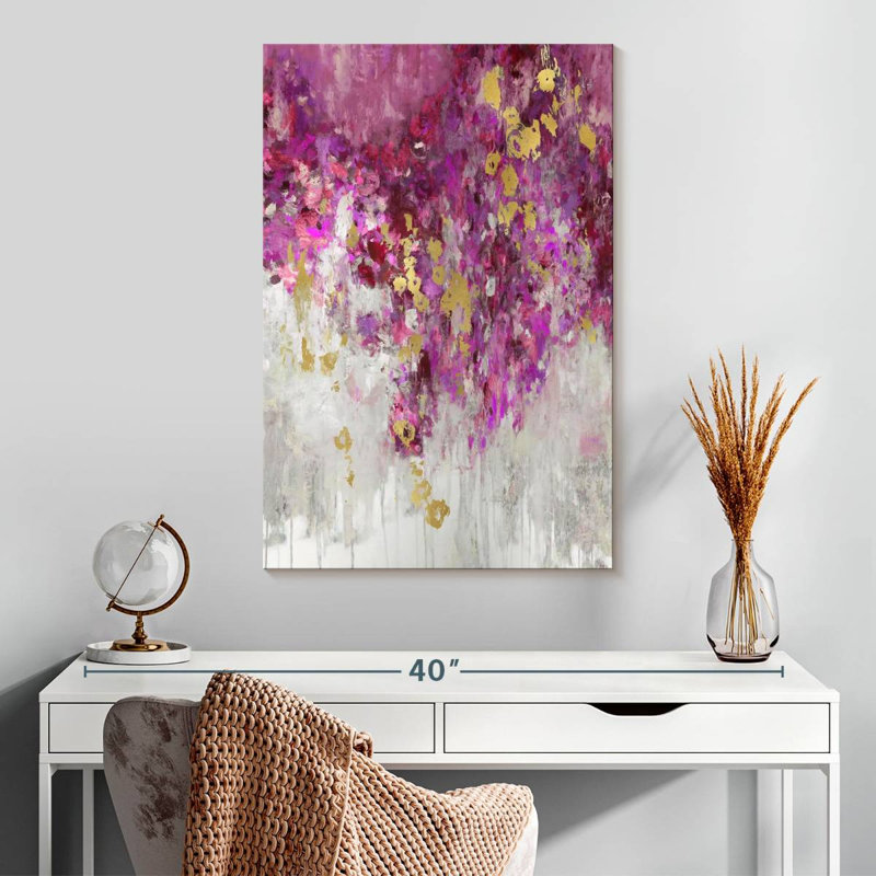 Avery Cascade Magenta, 30" H x 20" W