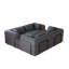 Canapé-lit convertible de 78,7 pouces avec coussin cylindrique, canapé-lit pliant en chenille, canapé-lit pliant avec poche latérale, canapé-lit de plancher, 2 pièces