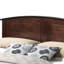 Grand lit en placage de bois véritable, cappuccino, chambre à coucher moderne, lit Glory G5425a-qb de style classique, placage