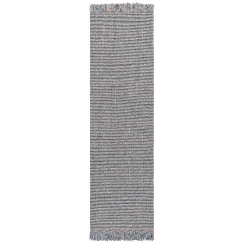 Natural Fiber 842 Area Rug In Navy, Runner 2'3" x 8'