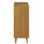 Armoire d'appoint rectangulaire Anita en blanc et naturel