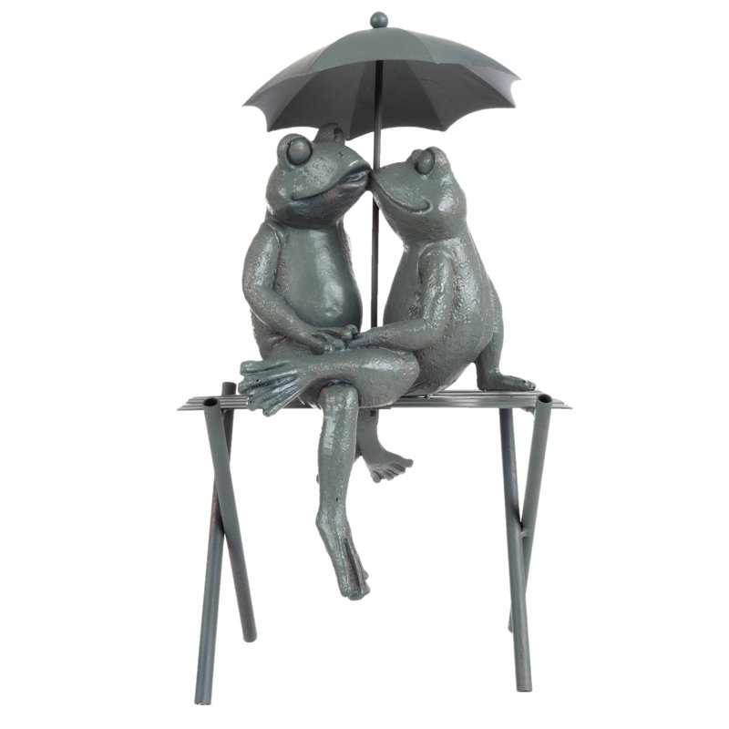Hitton Romantic Resin Frog Figurine