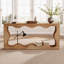 Enisha 63" D Scalloped 2-Tier Console Table-738543440