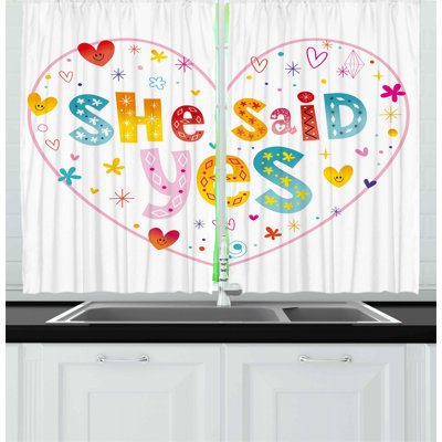 Pointed Kitchen Curtain
