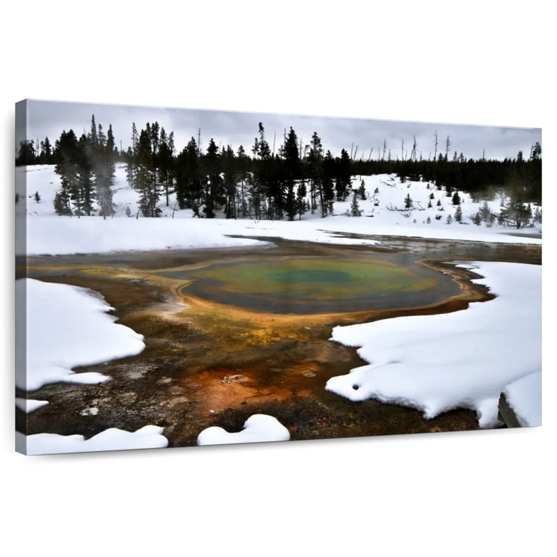 Alvord Yellowstone Winter Geyser, H 32 po x l 48 po