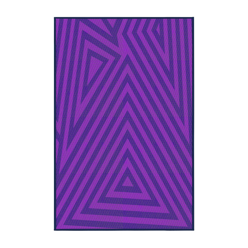 Geometric Indoor Rug, Rectangle 3' x 5'