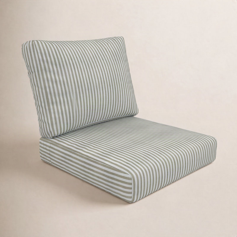 Coussin de chaise longue d'extérieur Sunbrella, Sail Away Aloe