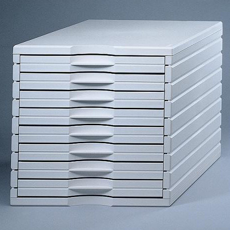 28.5cm H x 28.5cm W x 39.5cm Desk File Pedestal, White