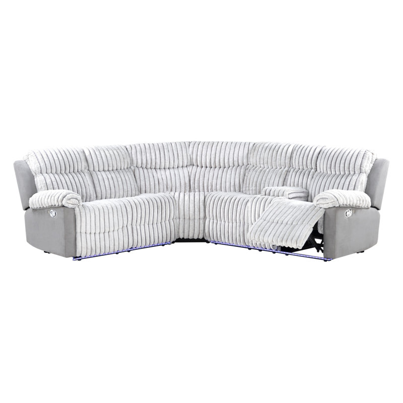 Canapé modulaire, Gris rembourré