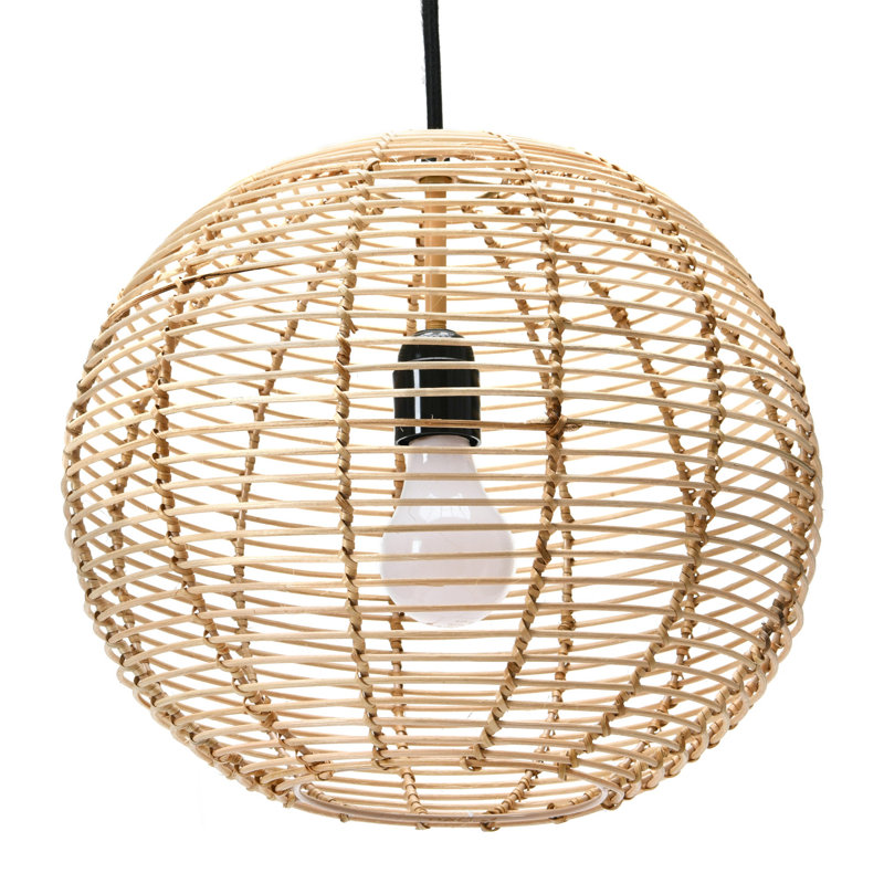 Modern Boho Hand Woven Rattan Ceiling Light