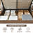 Wooden Platform Bed Frame with Lift Up Storage, Full, Taupe-233056689-204592578