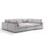 Canapé modulaire avec repose-pieds en chenille de l 115,8 po Ericah-957398655
