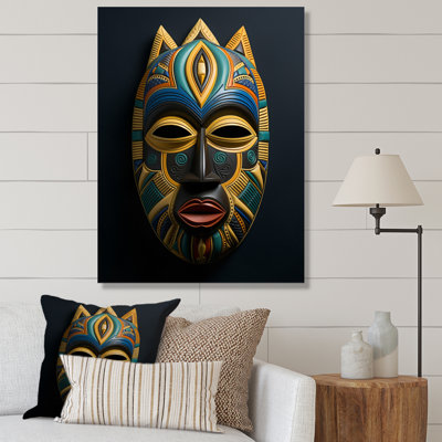 Jeeva " African Tribal Akan Mask II "