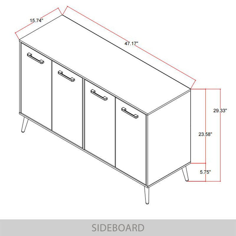Sideboard, Dark Gray