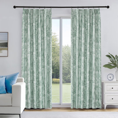 Rideaux isolants 100% occultant et isolants en polyester avec 12 anneaux en métal et 12 crochets, pour une chambre ou un salon (ensemble de 2)