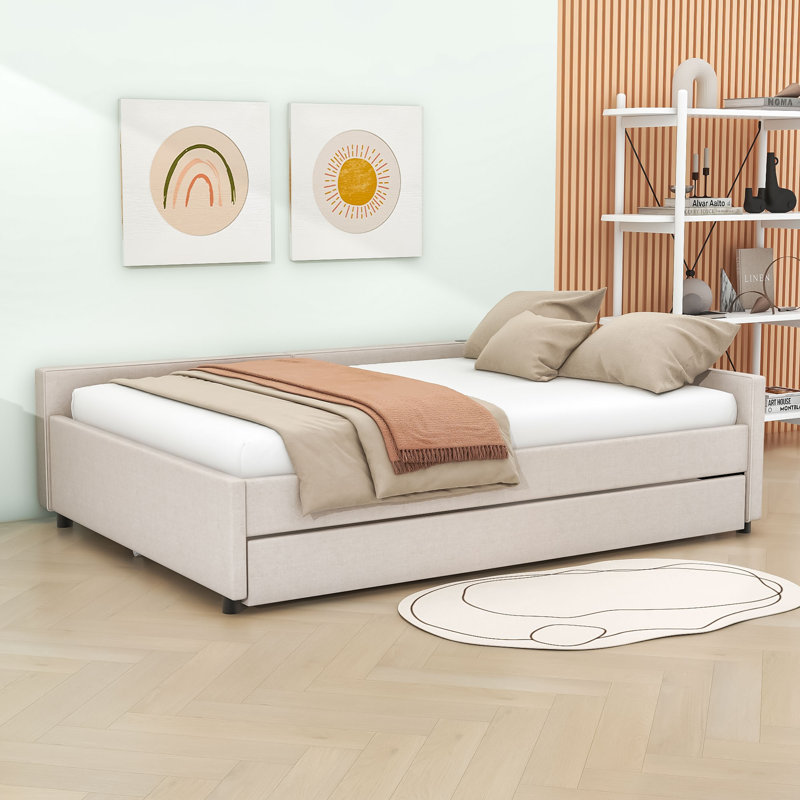 Lit plateforme tapissier Alfkil, Grand