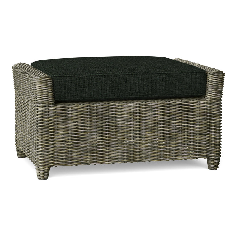 Sag Harbor Outdoor Ottoman, Millstone, Driftwood