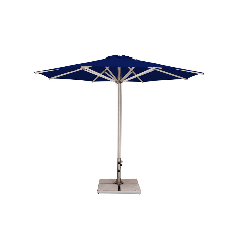 Storm 11.5' Round Umbrella, Paver Frame, Natural