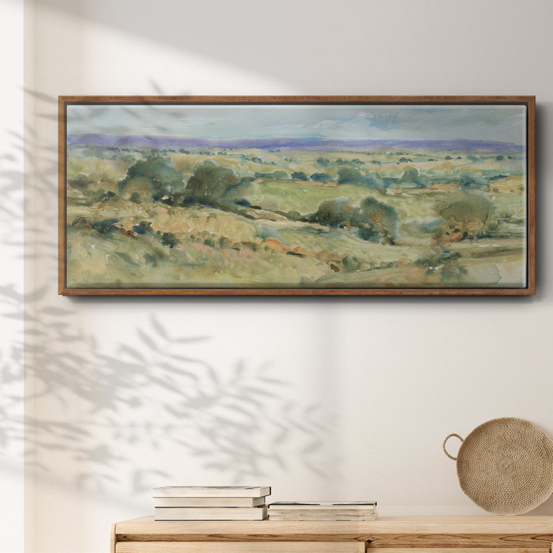 Soft Lavender Sky I- Framed Canvas