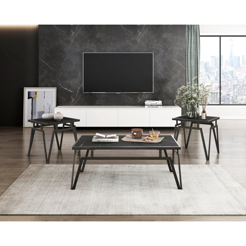 Ensemble de 3 tables d'appoint Shayla