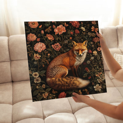 Animaux, reproduction d'art sans cadre William Morris Fox VI Cottage