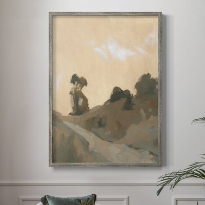 Hillside Walking Path VI Framed Print - Solid Wood