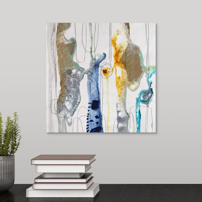« botanique contour xivi », peinture sur toile